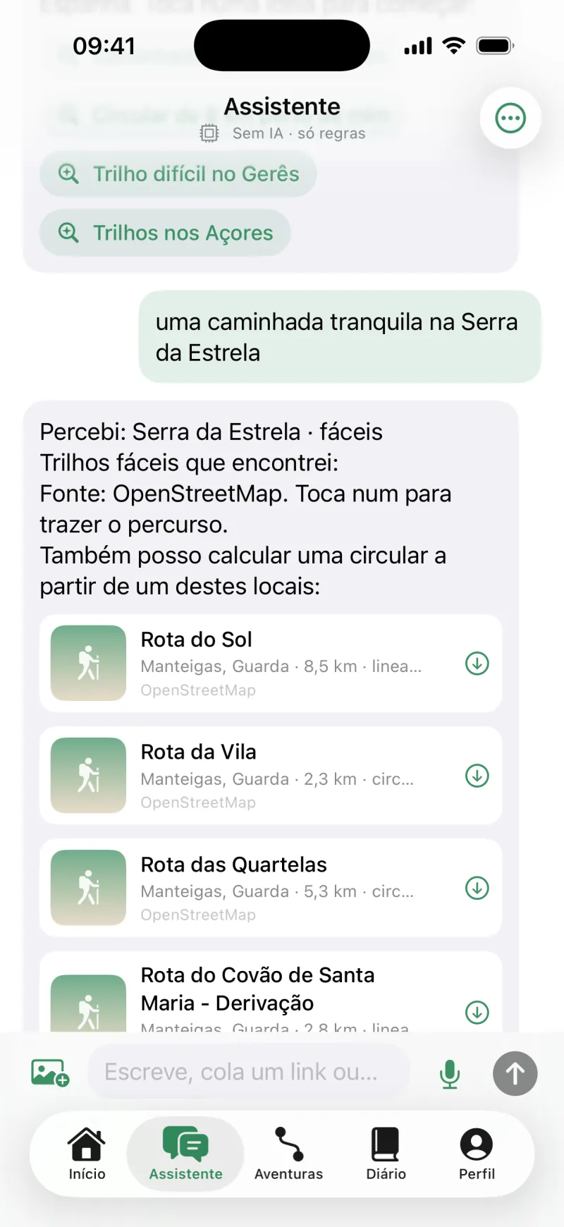 O Assistente da Brisavia a encontrar um trilho